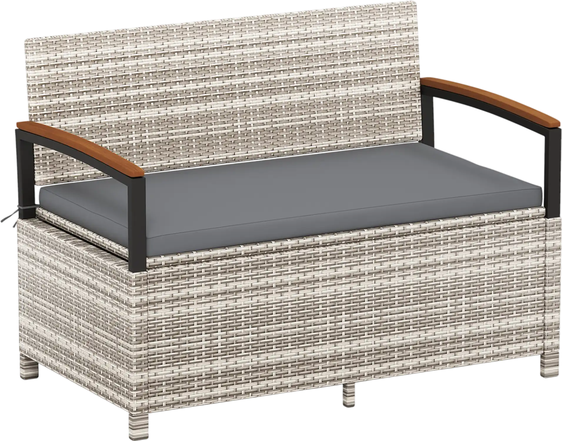 Costway Outdoor Storage Bench Deck Box Patio Furniture Cushion 324659871 New