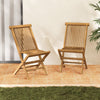 Single outdoor teak wood chair with slatted backrest, featuring a natural finish and an ergonomic 116° inclined design.