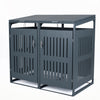 Outdoor Trash Can Storage Shed for 2 Bins with Gas Struts-Gray - Gallery View 1 of 1