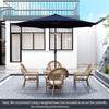 10 Feet Patio Umbrella with 112 Solar Lights and Crank Handle-Navy - Gallery View 1 of 11
