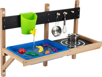 Costway Outdoor Wall Mounted Mud Kitchen Kids Playset 32287957 New