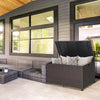 Outdoor Wicker Storage Box with Zippered Liner-133 Gallon - Gallery View 1 of 9