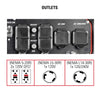 Industrial Generator SCGH8500 outlets graphic