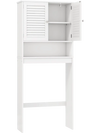 Over The Toilet Storage Cabinet with Double Doors and Adjustable Shelf