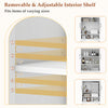 Over toilet space saver bathroom organizer featuring adjustable shelves for versatile storage in small spaces.
