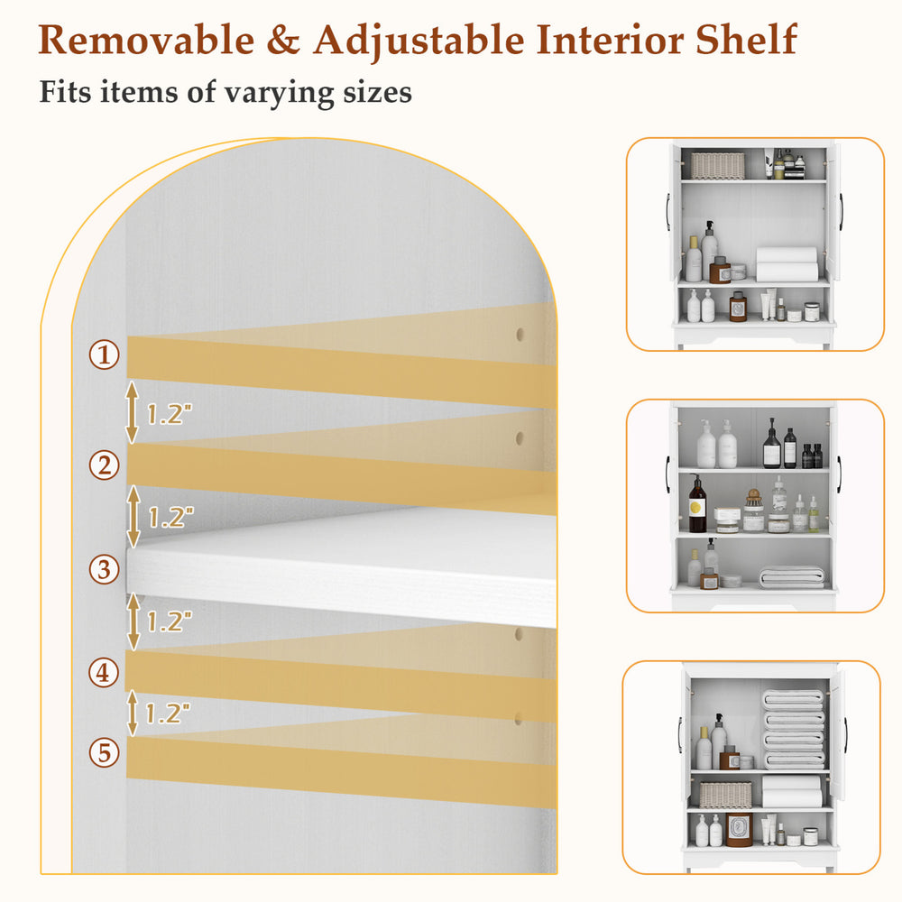Over toilet space saver bathroom organizer featuring adjustable shelves for versatile storage in small spaces.