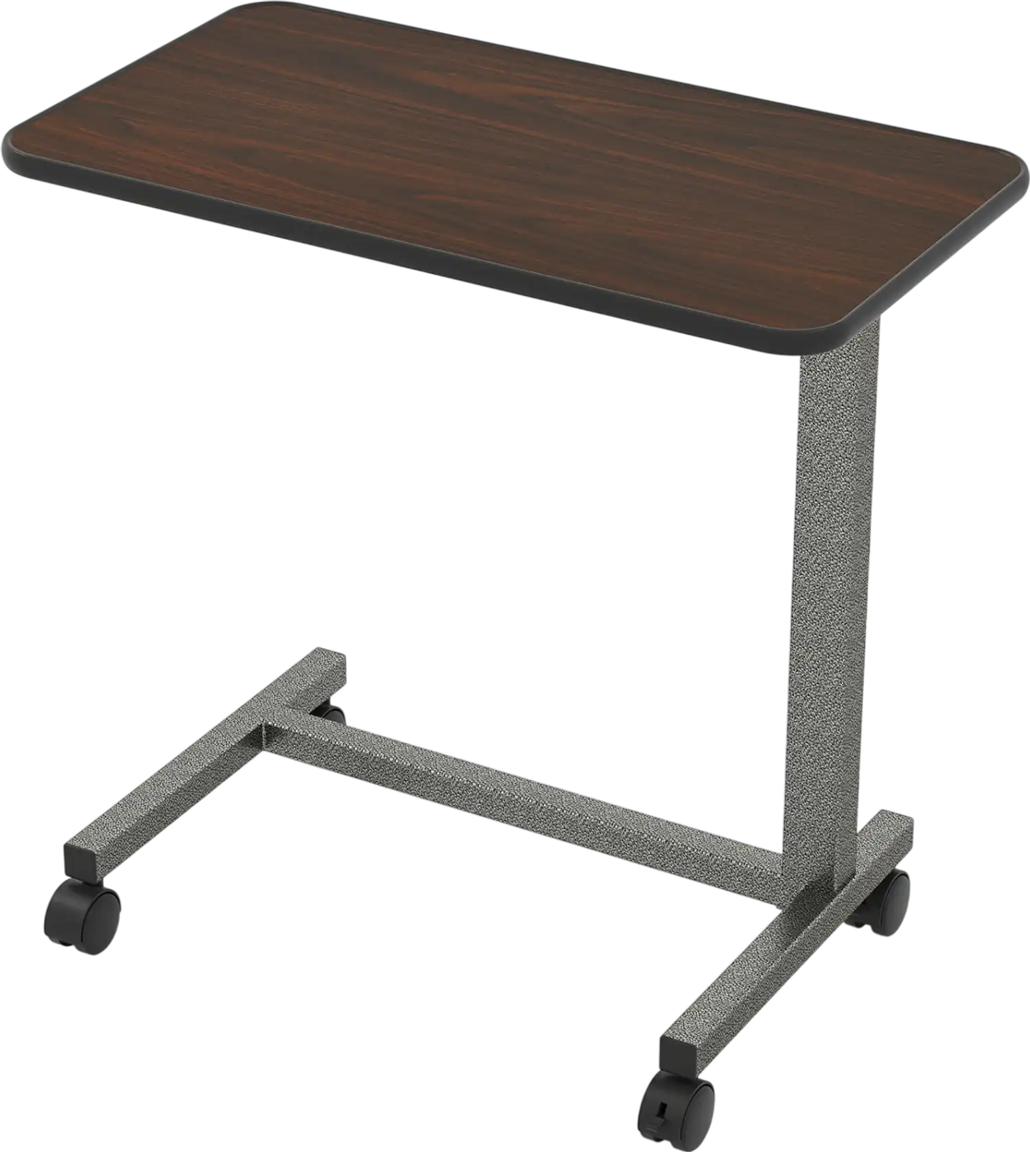 Costway Overbed Table Lockable Rolling Wheels H-Shaped Base 23865143 New