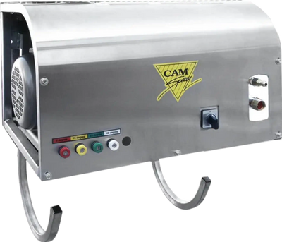 Cam Spray 3000WM/SS Pressure Washer 230V Electric Powered Deluxe Wall Mount Cold Water 4 GPM 3000 PSI New
