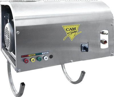 Cam Spray 3000WM/SSM3 Pressure Washer 208V-230V Electric Powered Deluxe Wall Mount Cold Water 4 GPM 3000 PSI New
