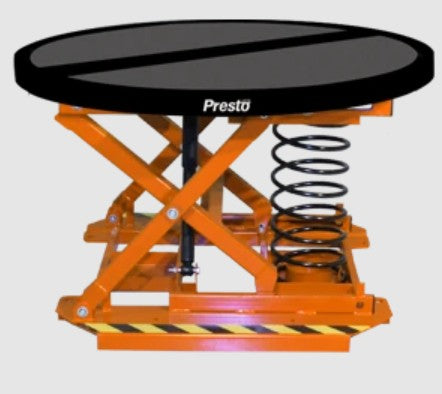 Presto Lifts Pallet Positioner Spring Load Leveler Turntable 4500 Lb Capacity P3-Spring New