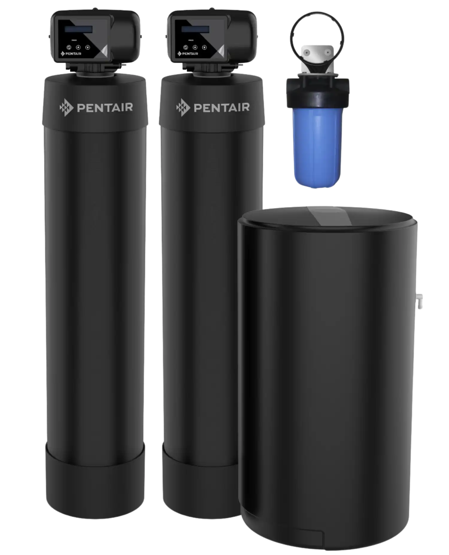 Pentair PAC7 Whole House Salt Based Water Softener and Carbon Filtration Combo System 60000 Grains 2.0 for 4-6 Bathrooms New