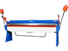 100-inch Manual Sheet Metal Brake - 12 Gauge Bending Capacity, Adjustable Fingers, 8 Ft. Heavy-Duty Steel Construction, Precision Bending for Box and Pan PB10012