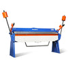 80-inch Manual Sheet Metal Brake - 12 Gauge Bending Capacity, Adjustable Fingers, 6 Ft. Heavy-Duty Steel Construction for Precision Bending PB8012