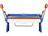 80-inch Manual Sheet Metal Brake - 12 Gauge Bending Capacity, Adjustable Fingers, 6 Ft. Heavy-Duty Steel Construction for Precision Bending PB8012