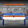 80-inch Manual Sheet Metal Brake - 12 Gauge Bending Capacity, Adjustable Fingers, 6 Ft. Heavy-Duty Steel Construction for Precision Bending PB8012