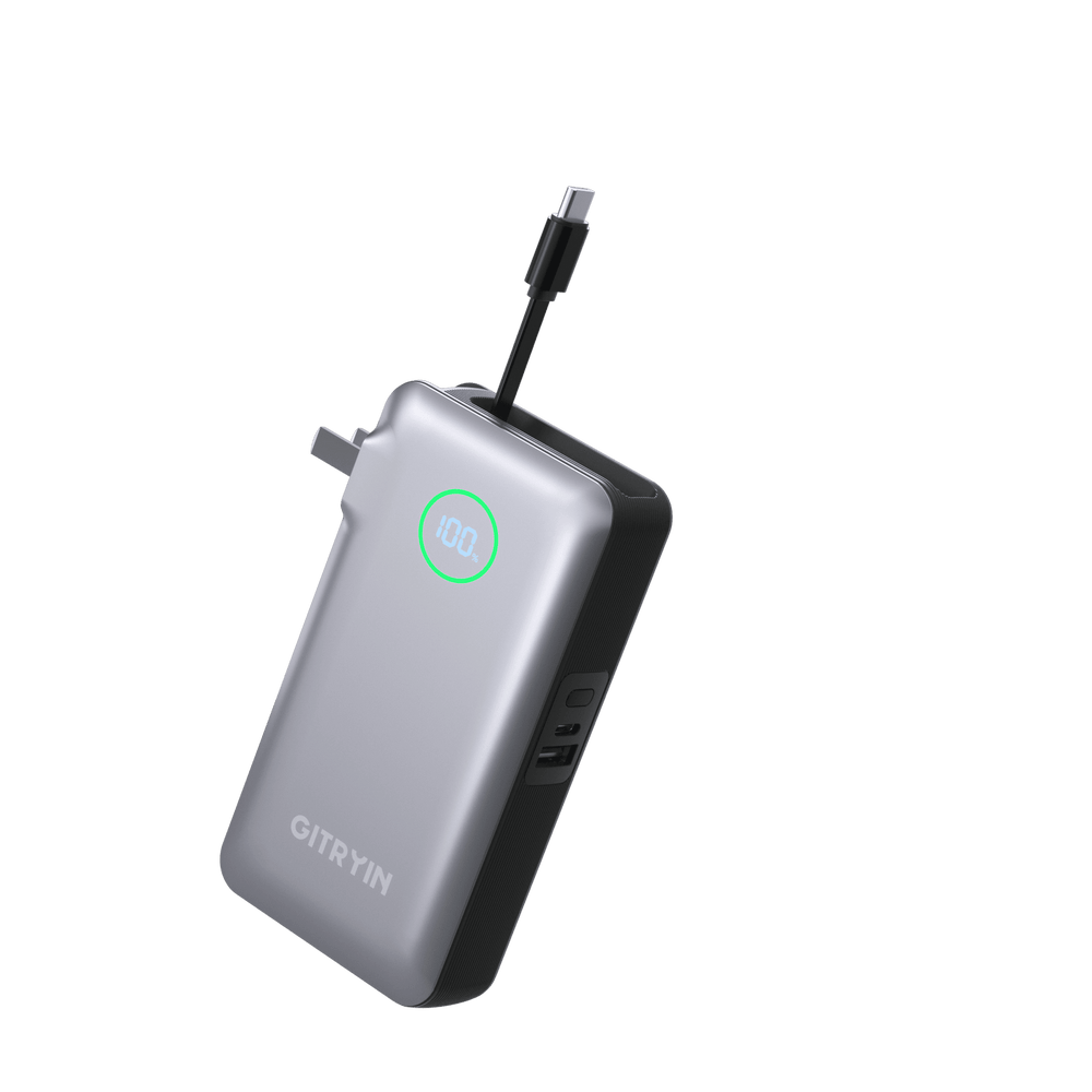 Giraffe Tools PBA10CAUS Retractable Power Bank 10,000mAh 35W New