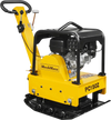 5.8 HP Reversible Plate Compactor with Wheel Kit and Extension Plates, 5625 lb Centrifugal Force, PC150Z