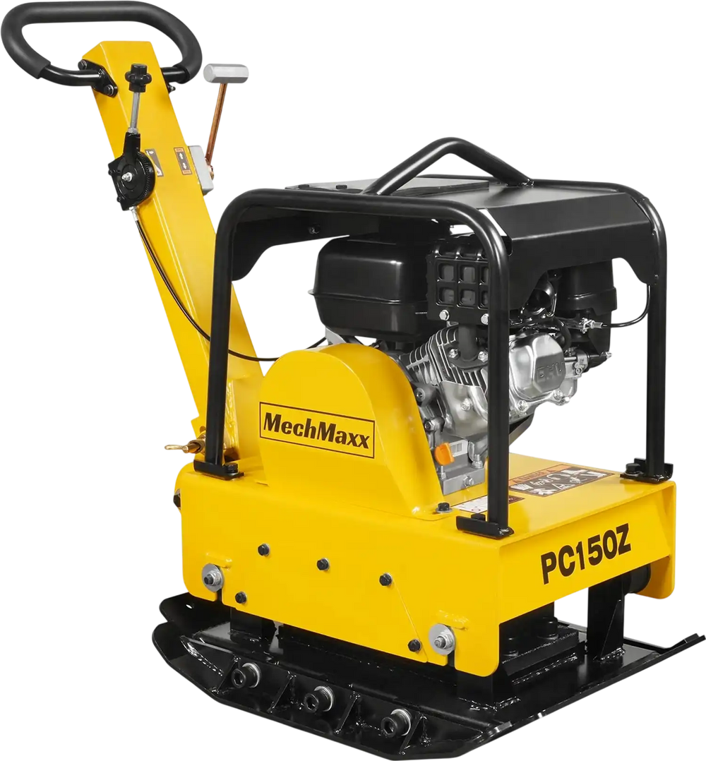 5.8 HP Reversible Plate Compactor with Wheel Kit and Extension Plates, 5625 lb Centrifugal Force, PC150Z