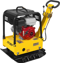 Honda GX270 Reversible Plate Compactor with Wheel Kit and Extension Plates, 6750 lb Centrifugal Force, PC180H