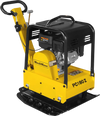 9 HP Reversible Plate Compactor with Wheel Kit and Extension Plates, 6750 lb Centrifugal Force, PC180Z