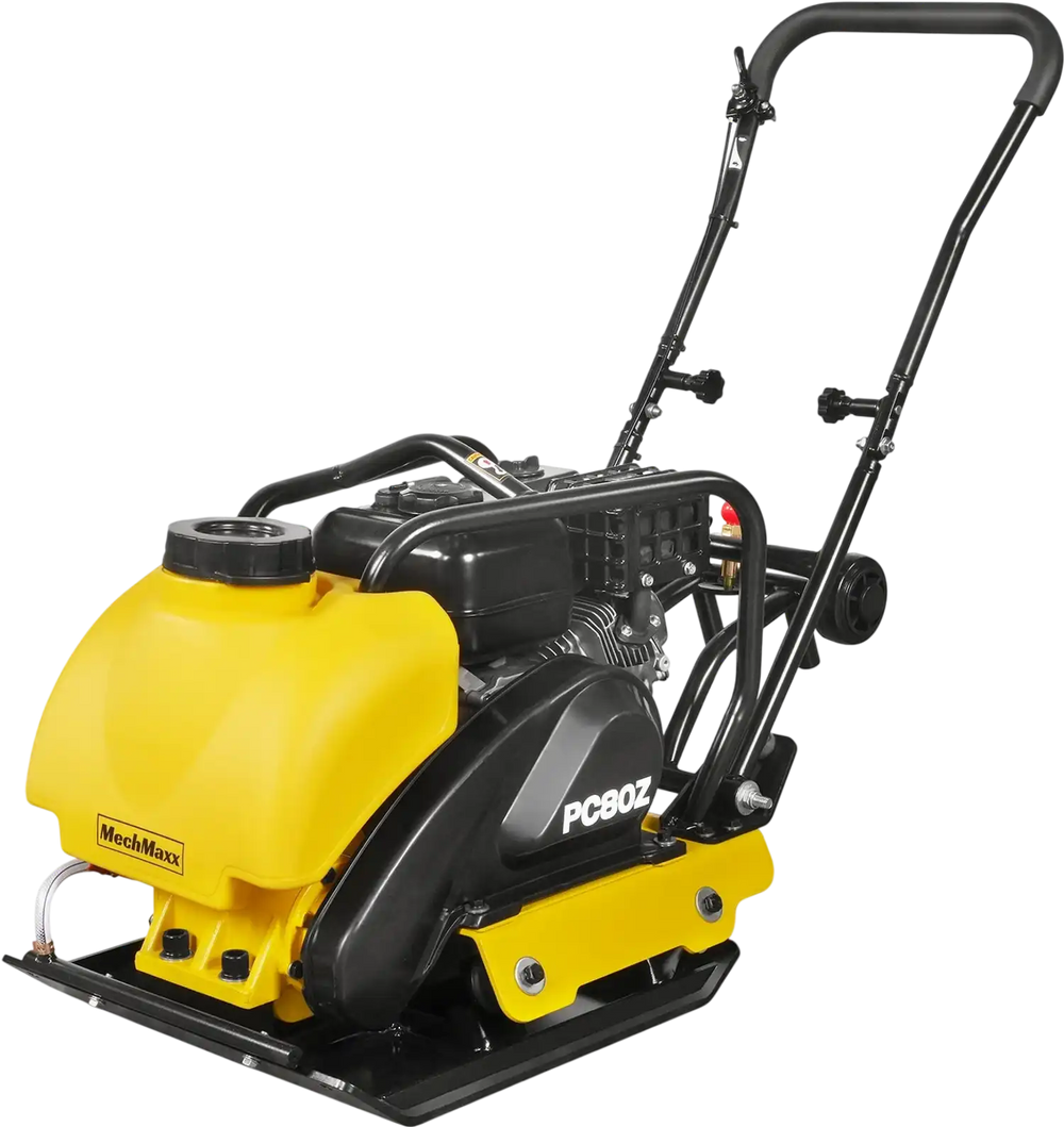 5.8 HP Vibratory Plate Compactor with Wheel Kit, 3150 lb Centrifugal Force for Soil, Gravel, Asphalt and Paver Base, PC80Z
