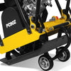 5.8 HP Vibratory Plate Compactor with Wheel Kit, 3600 lb Centrifugal Force for Soil, Gravel, Asphalt and Paver Base, PC90Z