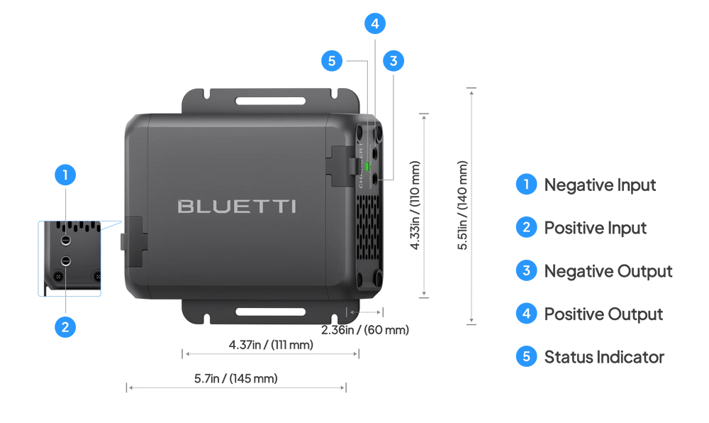 Bluetti Charger 1 for Power Stations 560W Alternator Bluetti Charger 1 for Power Stations 560W Alternator