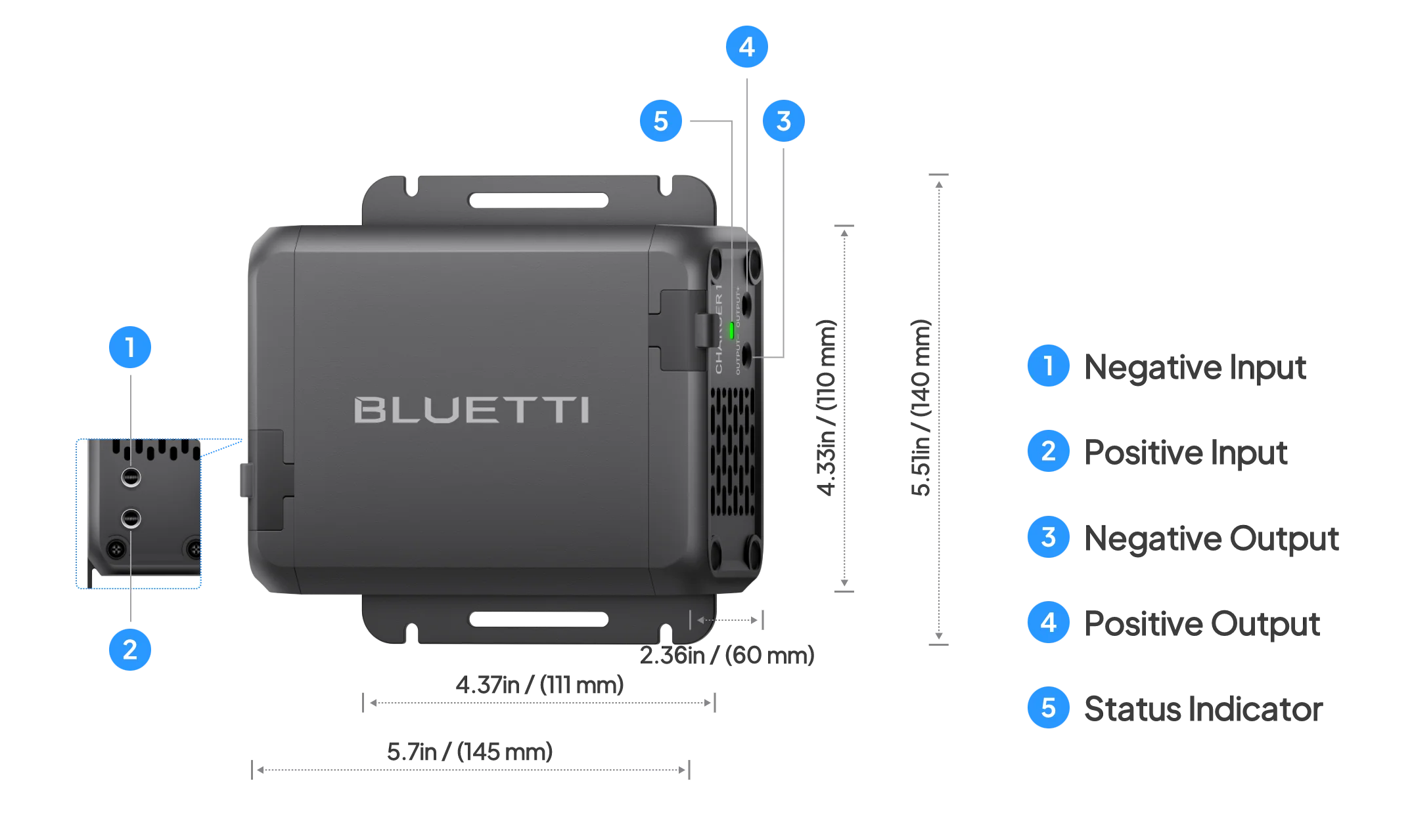 Bluetti Charger 1 for Power Stations 560W Alternator