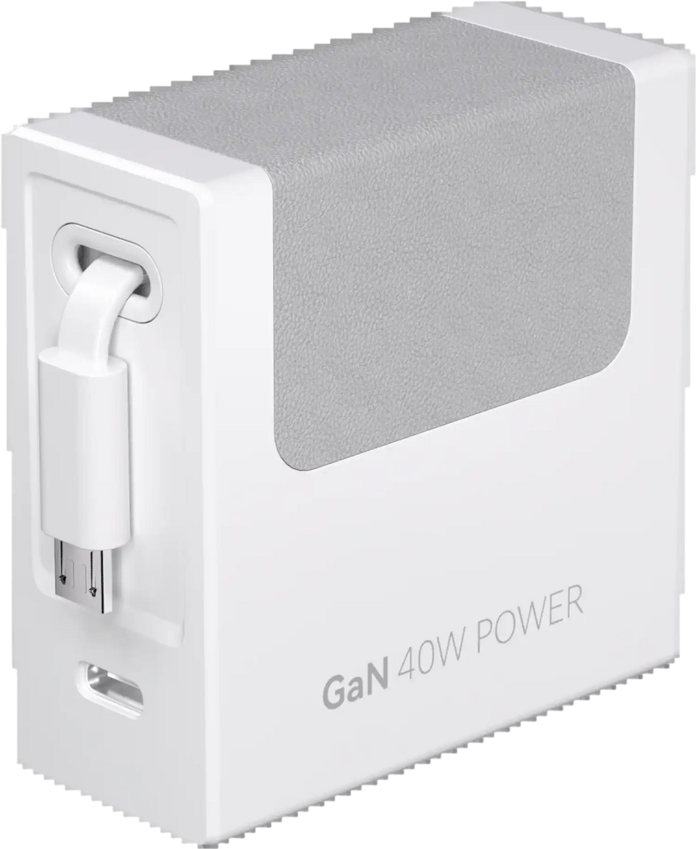 Giraffe Tools PDA40 Retractable Charger 40W White/Micro Cable New