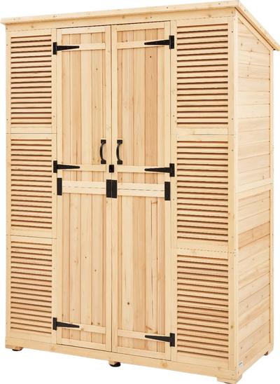 Vevor Outdoor Wooden Storage Shed 58