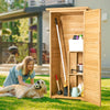 Vevor Outdoor Wooden Storage Shed 31.5" x 63.8" Waterproof with Sloping Roof New