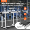 Vevor Motorized Conveyor With PVC Belt 47" x 7.8" Stainless Steel Adjustable Speed Double Guardrail for Inkjet Coding New