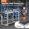 Vevor Motorized Conveyor With PVC Belt 59" x 15.7" Stainless Steel Adjustable Speed Double Guardrail for Inkjet Coding New