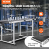 Vevor Motorized Conveyor With PVC Belt 59" x 19.7" Stainless Steel Adjustable Speed Double Guardrail for Inkjet Coding New