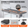 Vevor Motorized Conveyor With PVC Belt 59" x 23.6" Stainless Steel Adjustable Speed Double Guardrail for Inkjet Coding New