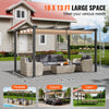 Vevor Outdoor Retractable Pergola 10' x 13' with Adjustable Sun Shade Canopy New