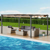 Vevor Retractable Pergola 12'x16' with Adjustable Sun Shade Canopy Aluminum Frame New