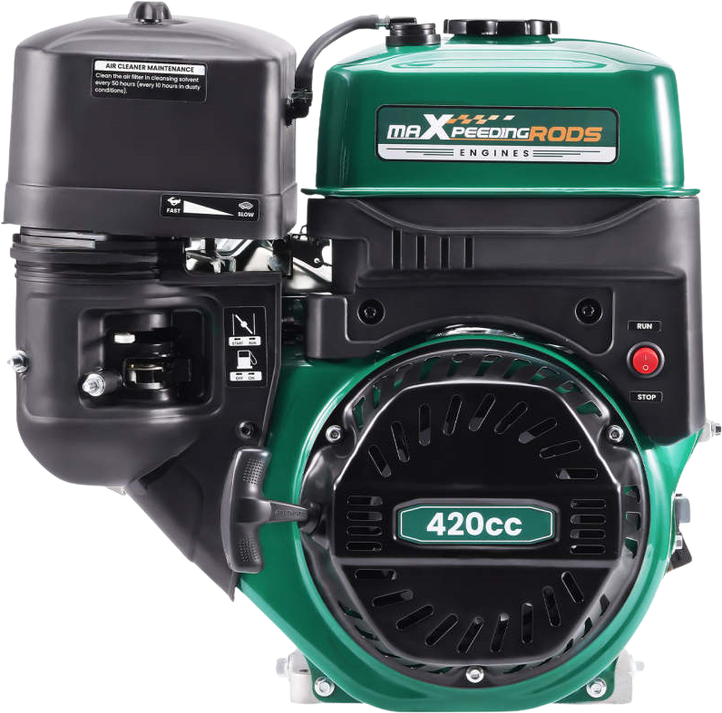 Maxpeedingrods MXR420R 4-Stroke Engine 15HP 420cc Horizontal Gasoline Motor New