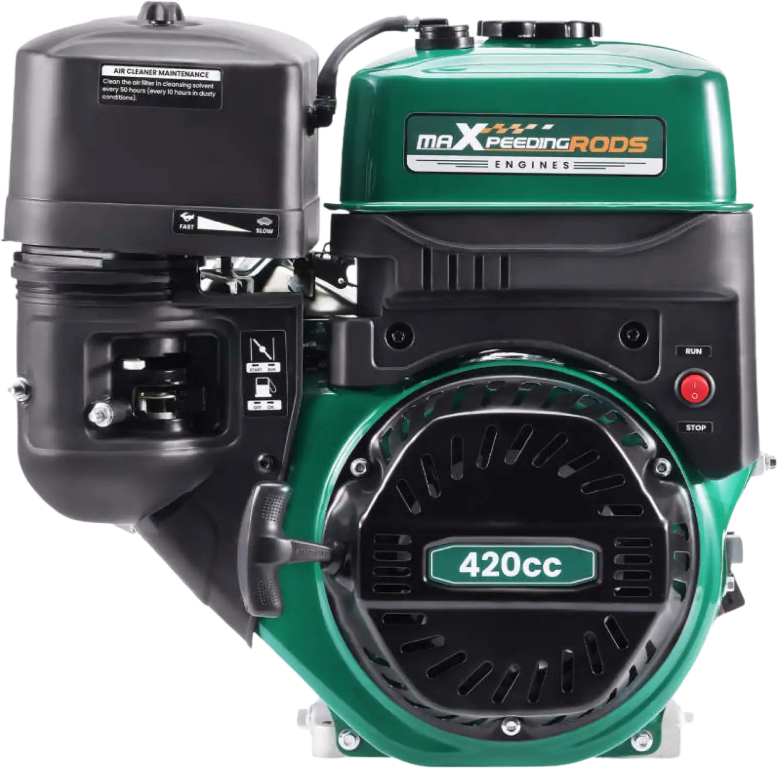 Maxpeedingrods MXR420R 4-Stroke Engine 15HP 420cc Horizontal Gasoline Motor New