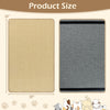 Large 32" x 20" natural sisal cat scratcher mats with anti-slip bottoms, ideal for clawing and protecting furniture.