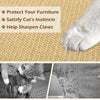 Large sisal cat scratcher mat set, 32" x 20", designed to protect furniture and satisfy scratching instincts.