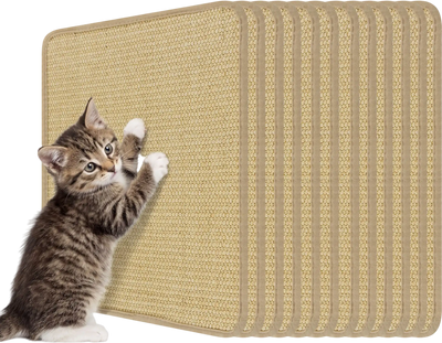 Costway 12-Piece Cat Scratcher Mat Set 16 x 12