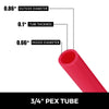 Vevor PEX Tubing Pipes 3/4" x 500' Oxygen Barrier EVOH for Hydronic Radiant Floor Heating System New