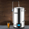 Vevor Electric Brewing System 9.2 Gal. 35 L 1800W All-in-One Home Beer Brewer with Pump New