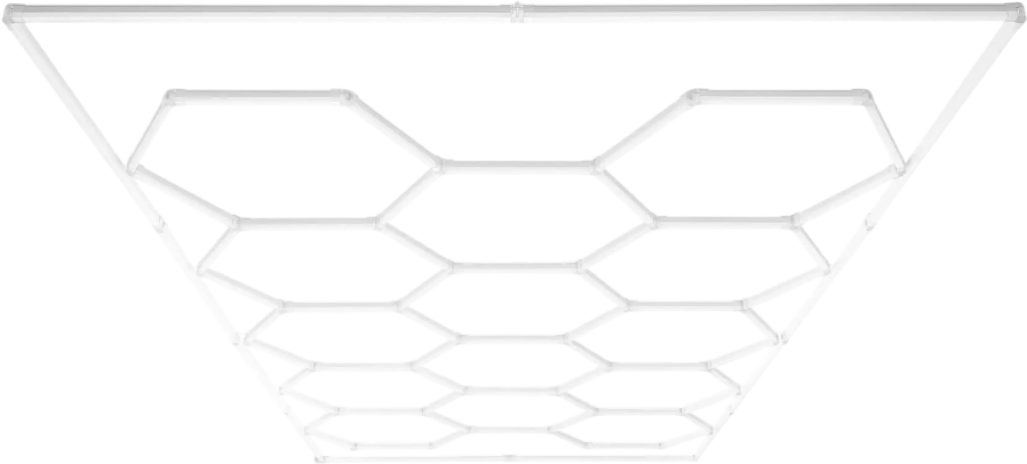 Vevor Hexagon LED Ceiling Light 86,400LM 14-Grid Honeycomb Garage Lighting Kit New