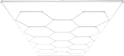 Vevor Hexagon LED Ceiling Light 86,400LM 14-Grid Honeycomb Garage Lighting Kit New