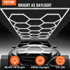Vevor Hexagon LED Ceiling Light 86,400LM 14-Grid Honeycomb Garage Lighting Kit New