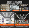 Vevor Hexagon LED Ceiling Light 86,400LM 14-Grid Honeycomb Garage Lighting Kit New