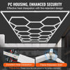 Vevor Hexagon LED Ceiling Light 86,400LM 14-Grid Honeycomb Garage Lighting Kit New