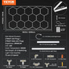 Vevor Hexagon LED Ceiling Light 86,400LM 14-Grid Honeycomb Garage Lighting Kit New